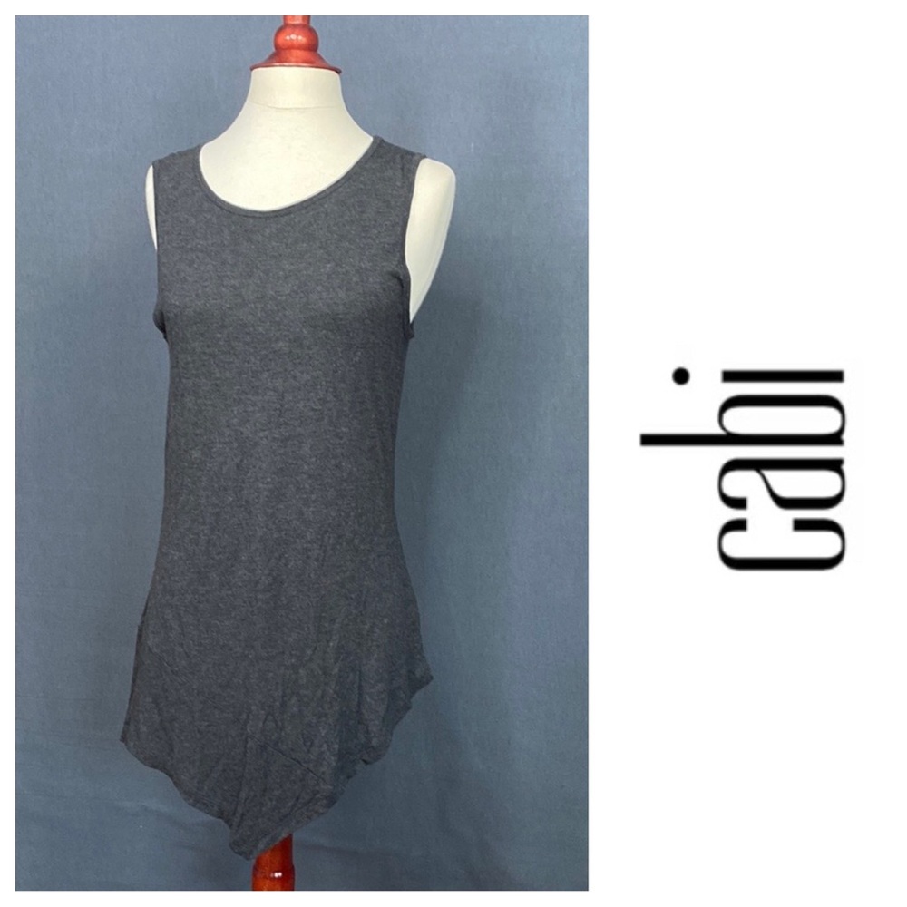 CABI Sleeveless Tunic Tank with Pointed Hem SMALL